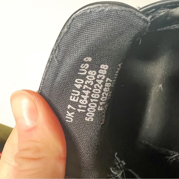 ASOS Design Black Faux Leather Horsebit Chunky Platform Size 9 Women’s - Picture 4 of 4